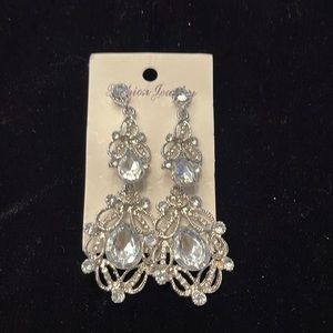 LARGE costume chandelier post earrings.